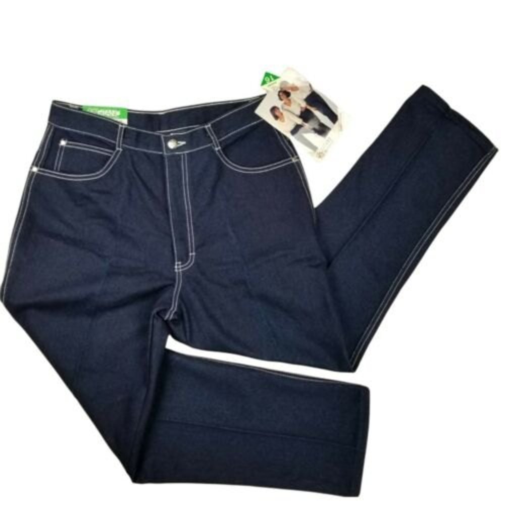 NWT Vintage 80s PS Gitano High Waist Jeans Womens Sz 16 Short MOM Blue W30 L27.5